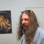 Brad trying on the horns.