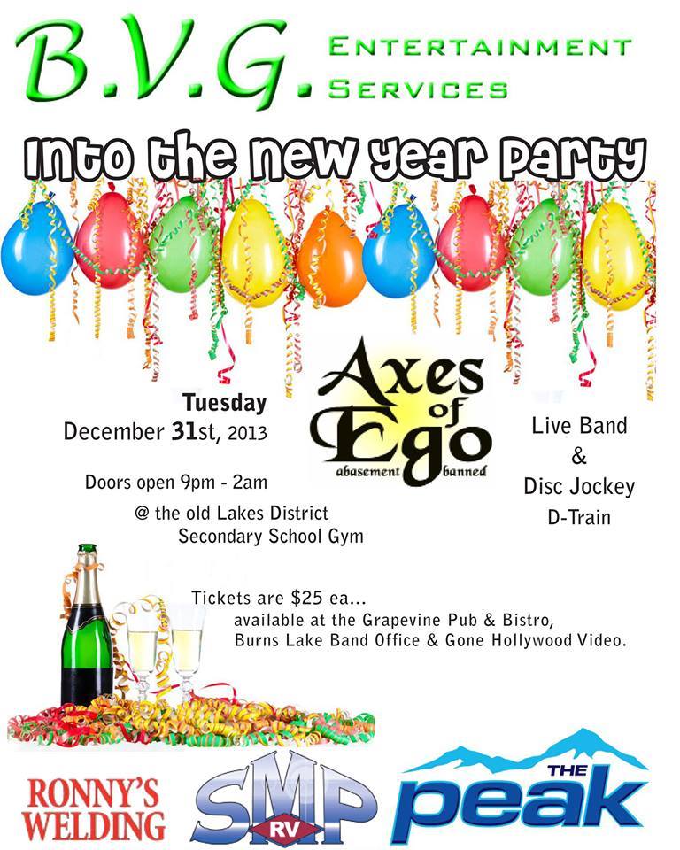 New Year's Eve 2013, Burns Lake, BC